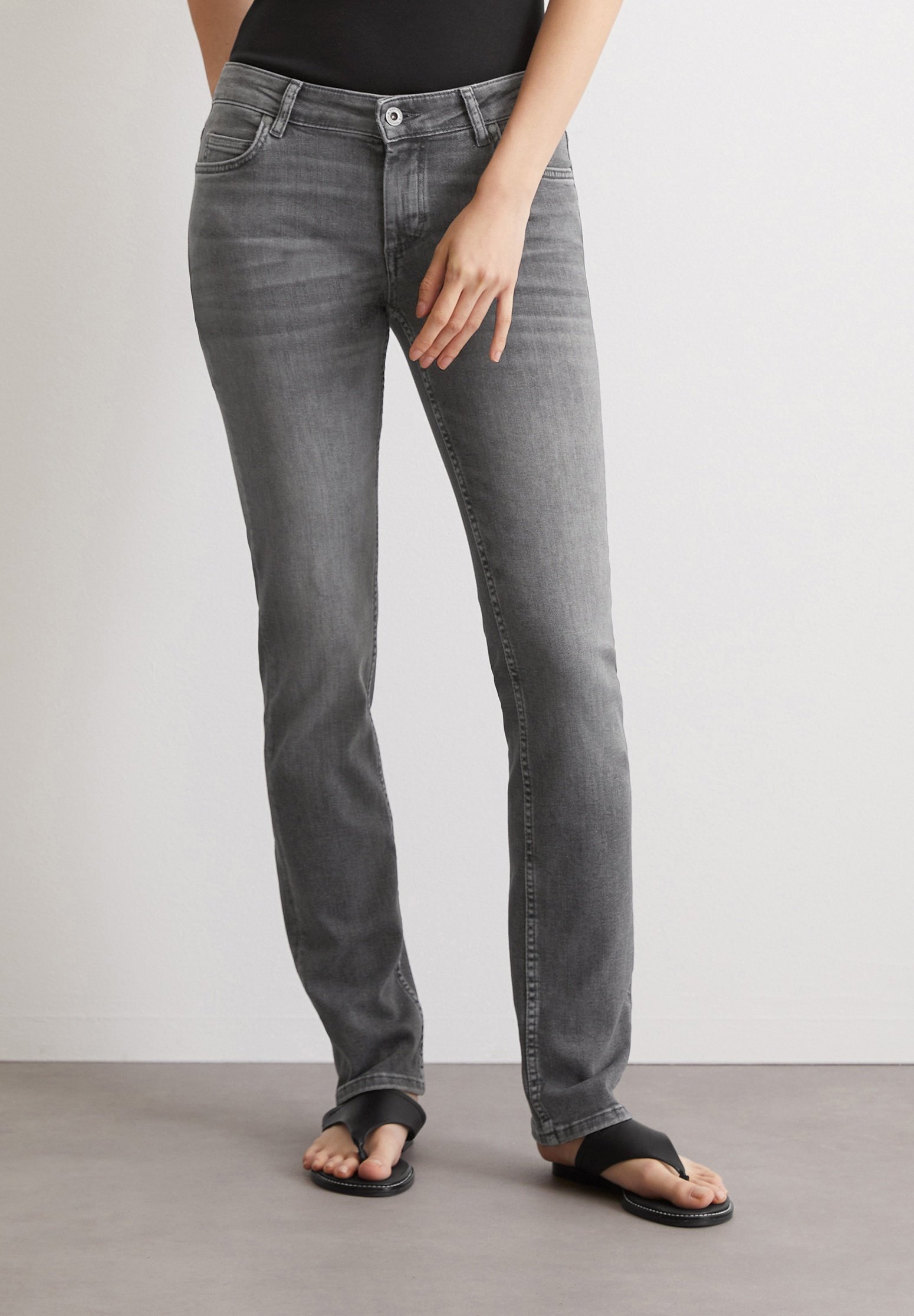 Marco polo alby slim mid waist grau Clearance